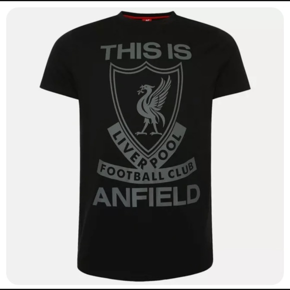 NWT SOCCER Liverpool Football Club Official Licensed Product T-Shirt BLACK Sz M - Picture 6 of 6